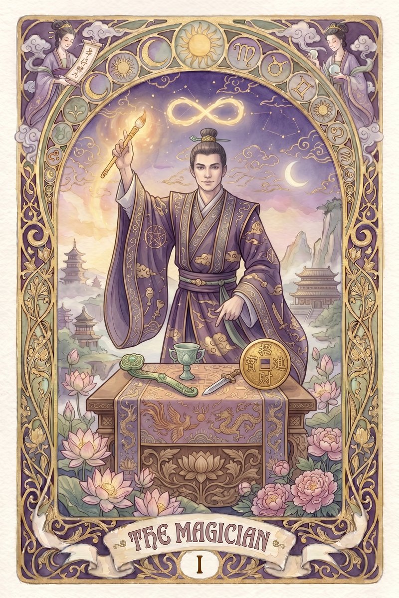 塔罗魔术师牌图 - The Magician