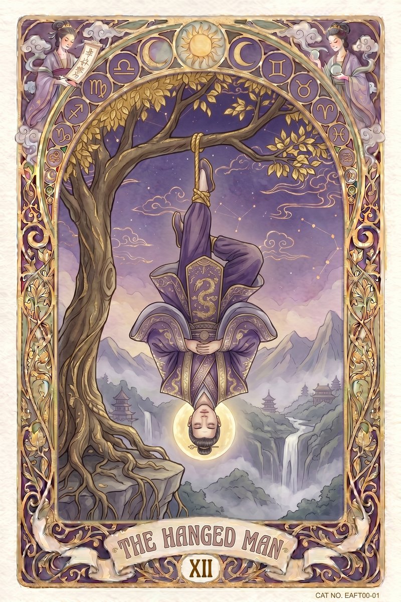 塔罗倒吊人牌图 - The Hanged Man